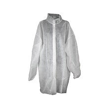 Unimed L Lab Coat, White, 30/Carton (WPLC102703L)