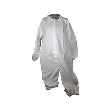 Unimed X-Large Coverall, White, 25/Carton (WMCC102700XL)