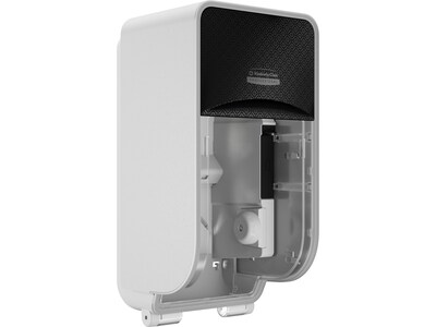 Kimberly-Clark Professional ICON Coreless 2-Roll Vertical Toilet Paper Dispenser with Faceplate, Bla
