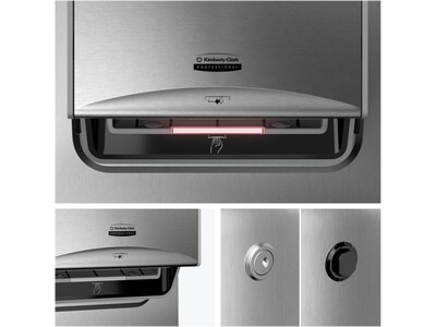 Kimberly-Clark Professional ICON Automatic Recessed Dispenser Housing with Trim Panel, Stainless Steel (53699)