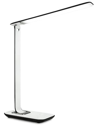 Mount-It! Turcom Dimmable LED Desk Lamp with USB Ports for Chargers (TS-7005)