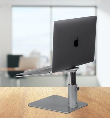 Mount-It! Adjustable Height Laptop Risers for 11"-15" Laptops, Silver (MI-7271)