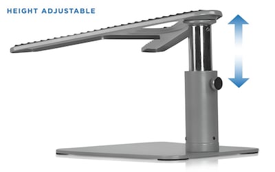 Mount-It! Adjustable Height Laptop Risers for 11"-15" Laptops, Silver (MI-7271)