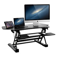 Mount-It! 49W Manual Adjustable Standing Desk Converter, Black (MI-7925)