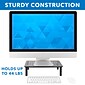 Mount-It! Adjustable Monitor Stand, Up to 32" Monitor, Gray, 2/Pack (MI-7364)