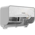 Kimberly-Clark Professional ICON Coreless 2-Roll Horizontal Toilet Paper Dispenser with Faceplate, C