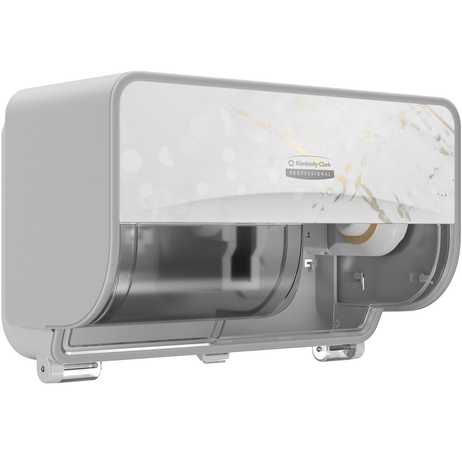 Kimberly-Clark Professional ICON Coreless 2-Roll Horizontal Toilet Paper Dispenser with Faceplate, Cherry Blossom (58732)