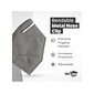 WeCare Disposable KN95 Face Mask, Adult, Dark Gray, 20 Masks/Box, 3 Boxes/Pack (TBN203226)