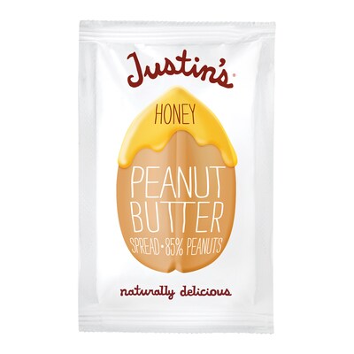 Justins Honey Peanut Butter Squeeze Pack, 1.15oz, 60 Count (307-00184)