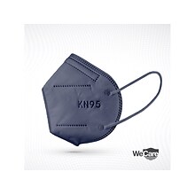 WeCare Disposable KN95 Face Mask, Adult, Navy, 20 Masks/Box, 3 Boxes/Pack (TBN203228)