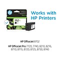 HP 952XL Black High Yield Ink Cartridge (F6U19AN#140), print up to 2000 pages