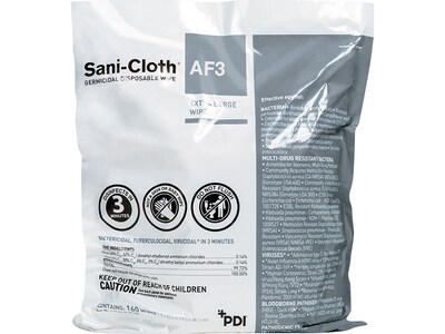 Sani-Cloth AF3 Disinfecting Wipes Refill, 160/Refill, 2 Refills/Carton (P2450PCT)
