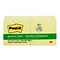 Post-it Greener Recycled Notes, 3 x 3, Canary Collection, 100 Sheet/Pad, 12 Pads/Pack (654-RP-YW)