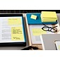 Post-it Greener Recycled Notes, 4" x 6", Canary Collection, Lined, 100 Sheet/Pad, 12 Pads/Pack (660RPYW)