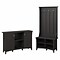 Bush Furniture Salinas Entryway Storage Set with Hall Tree, Shoe Bench and Accent Cabinet, Vintage B