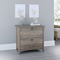 Bush Furniture Salinas 2-Drawer Lateral File Cabinet, Letter/Legal, Driftwood Gray, 31.73 (SAF132DG