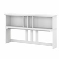 Bush Furniture Salinas Casual Hutch for L-Shaped Desk, Pure White (SAH160G2W-03)