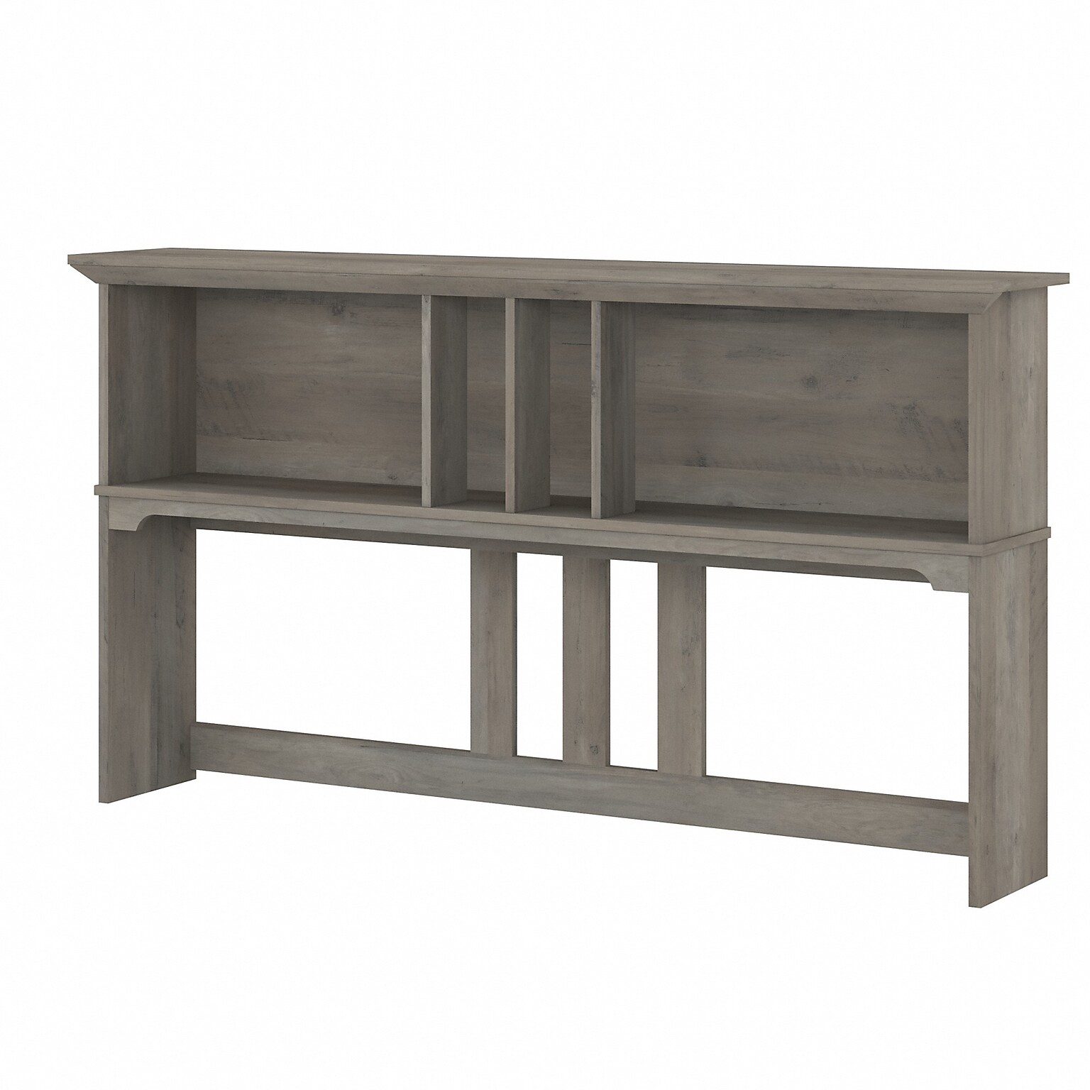 Bush Furniture Salinas 60W Desktop Hutch, Driftwood Gray (SAH160DG-03)