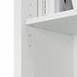 Bush Furniture Salinas 62.95" Storage Cabinet with 5 Shelves, Pure White (SAS332G2W-03)