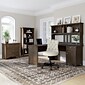 Bush Furniture Salinas 60"W L Shaped Desk with Storage, Ash Brown (SAD160ABR-03)