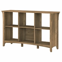 Bush Furniture Salinas 29.96 6-Shelf Cube Organizer with Adjustable Shelves, Reclaimed Pine Laminat