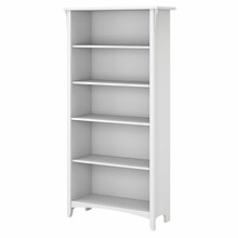 Bush Furniture Salinas 5-Shelf 63H Bookcase, Pure White (SAB132G2W-03)