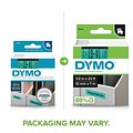 DYMO D1 Standard 45019 Label Maker Tape, 1/2 x 23, Black on Green (45019)