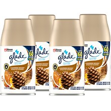 Glade Air Freshener Automatic Spray Refill, Cashmere Woods Scent, 6.2 Oz., 4/Pack (320140)