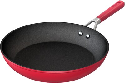 Ninja Foodi NeverStick Vivid Aluminum 12" Frying Pan, Crimson Red (C20030)