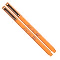 Marvy Uchida Le Pen Felt Pen, Fine Tip, Neon Orange Ink, 2/Pack (76530910A)