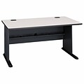 Bush Business Furniture Cubix Desk, 60W, Slate/White Spectrum (WC8460A)
