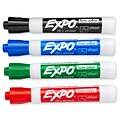 Expo Dry Erase Marker, Chisel Point, Assorted, 4/Pack (80074)