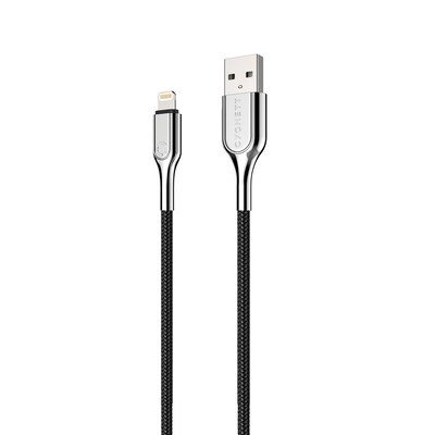 Cygnett Armored Lightning to USB Charge and Sync Cable, 6, Black (CY2670PCCAL)