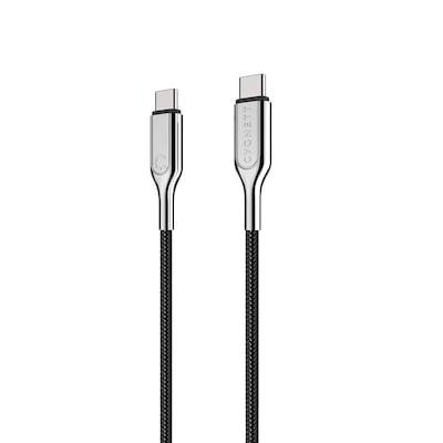 Cygnett Armored 2.0 USB-C to USB-C Charge and Sync Cable, 6', Black (CY2678PCTYC)