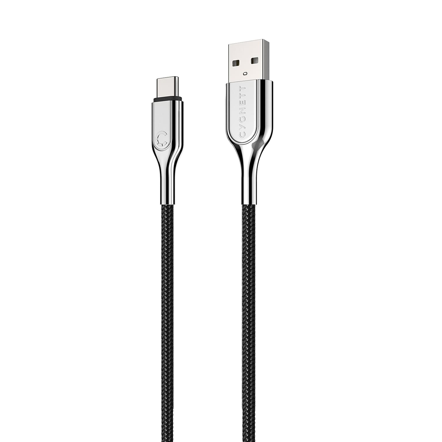Cygnett Charge and Sync Cable, Armored 2.0 USB-C to USB-A Cable, 3, Black (CY2681PCUSA)