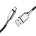 Cygnett Charge and Sync Cable, Armored 2.0 USB-C to USB-A Cable, 3, Black (CY2681PCUSA)