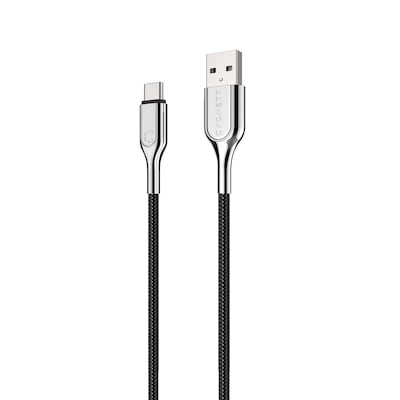 Cygnett Armored 2.0 USB-C to USB-A Charge and Sync Cable, 6, Black (CY2682PCUSA)