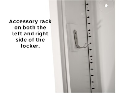 AdirOffice 72'' Single Tier Key Lock Blue Steel Storage Locker, 4/Pack (629-201-BLU-4PK)