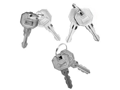 AdirOffice 72'' Single Tier Key Lock Blue Steel Storage Locker, 4/Pack (629-201-BLU-4PK)