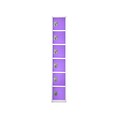 AdirOffice 72 6-Tier Key Lock Purple Steel Storage Locker, 4/Pack (629-206-PUR-4PK)