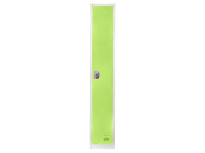 AdirOffice 72'' Single Tier Key Lock Green Steel Storage Locker, 4/Pack (629-201-GRN-4PK)
