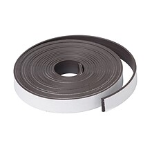 Dowling Magnets® Magnet Strip Roll With Adhesive, 1/2 x 10, 6 Rolls/Bundle (DO-735003)