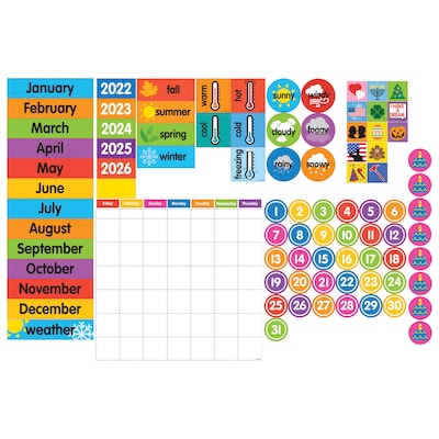 Dowling Magnets Giant Magnetic Calendar Set, Ages 3-12 (DO-735025)