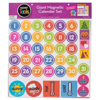 Dowling Magnets Giant Magnetic Calendar Set, Ages 3-12 (DO-735025)