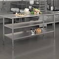 Flash Furniture Stainless Steel Worktable, 72 x 30 (NHWTGU3072)