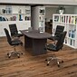 Flash Furniture 72" Oval 5-Piece Conference Table Set, Rustic Gray (BLN6GCGRY2286BK)