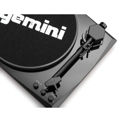 Gemini TT-900B Vinyl Record Player Turntable with Bluetooth and Dual Stereo Speakers, Black, (TT-900BB)