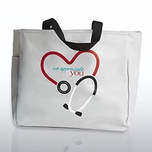 Baudville® Tote Bag, Stethoscope We Appreciate You