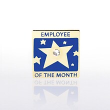 Baudville® Lapel Pin, Employee of the Month With Gem