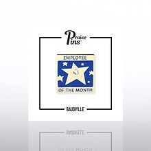 Baudville® Lapel Pin, Employee of the Month With Gem